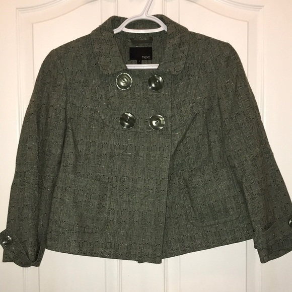 🧵 Olive Green 4 Button Blazer - Picture 1 of 4